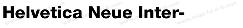 Helvetica Neue Inter字体转换